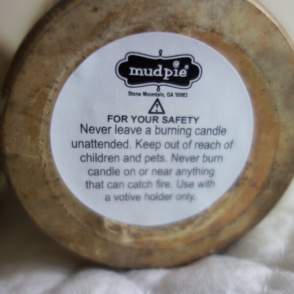 Two New MUD PIE Marbled Birch Bark Votive Cups (Stone Mountain, GA) - Picture 6 of 7